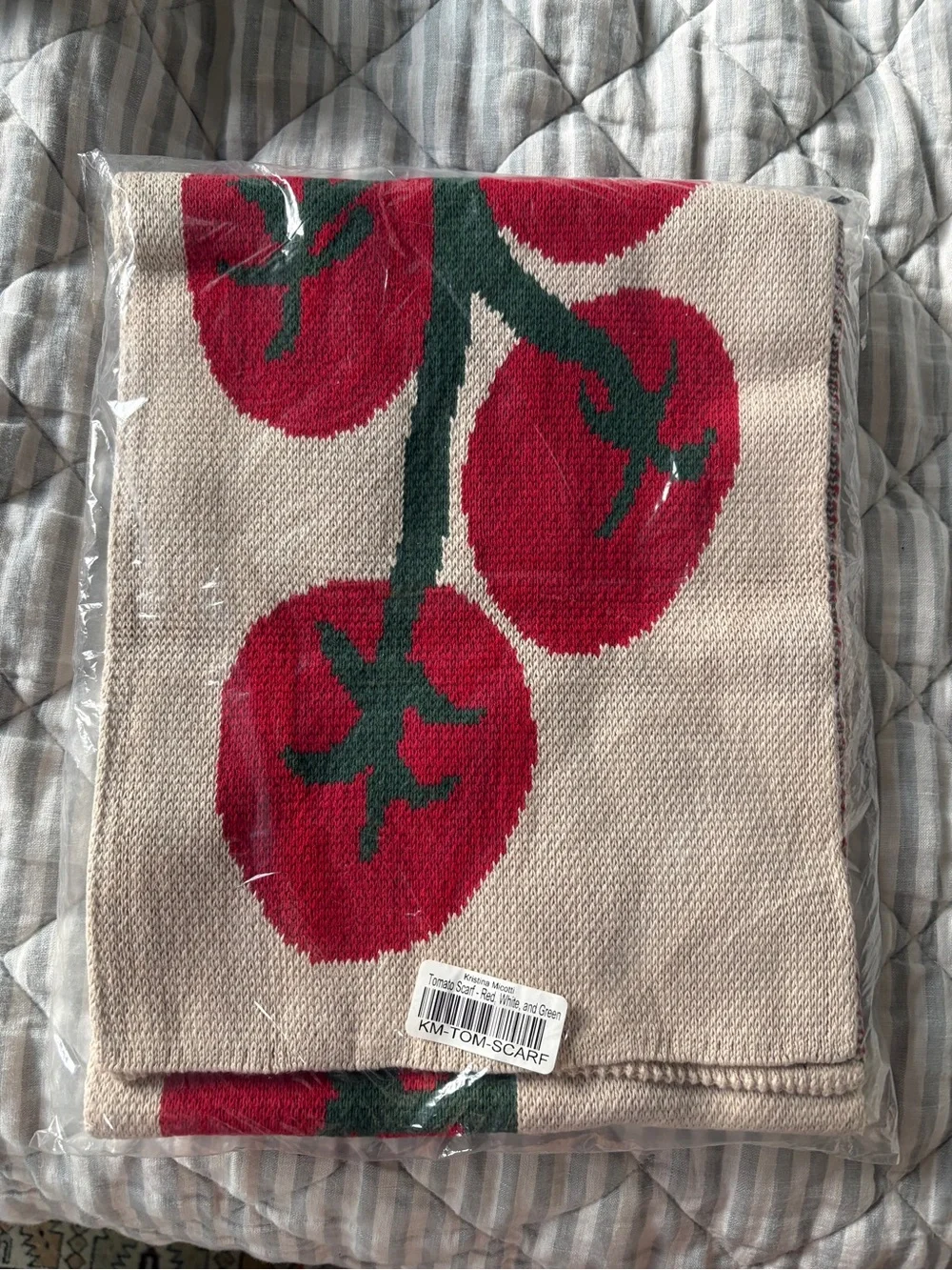 Kristina Micotti Tomato Scarf - never worn